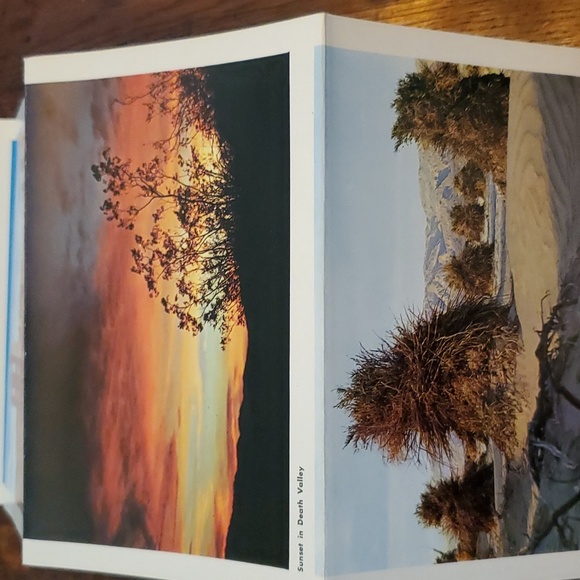 Vintage (Unused)Death Valley National Monument -14 Scenic Views Foldout Booklet - Picture 9 of 10